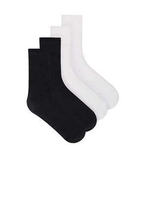 Lovers and Friends Gia Knee Sock Pack in Black,White.