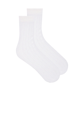 Lovers and Friends Diana Socks in White.