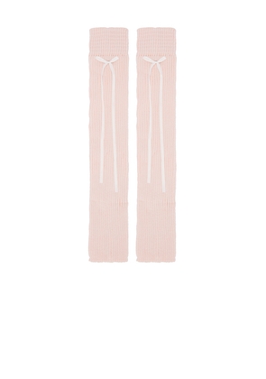 Lovers and Friends Hailey Leg Warmers in Pink.