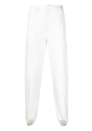 Hed Mayner slim-cut cotton trousers - White