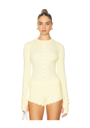 LIONESS Ivy League Top in Cream. Size L. Also in M, S, XL, XS, XXL, XXS.