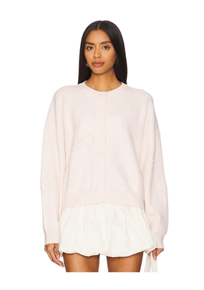MAJORELLE Helka Bow Cardigan in Ivory. Size S. Also in XS.