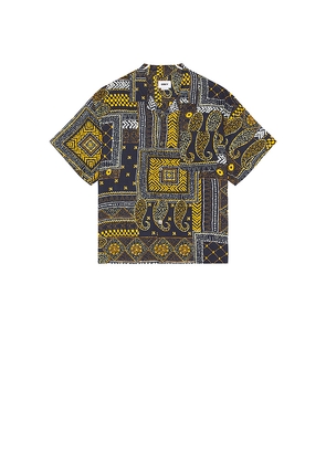 Obey Archie Woven Shirt in Navy. Size L. Also in S.