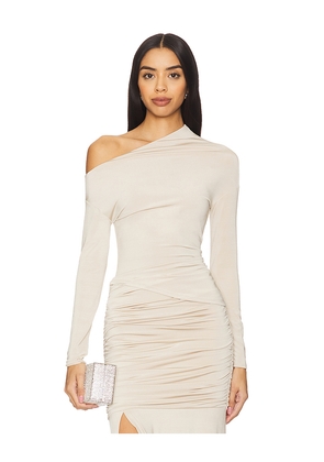 LBLC The Label Amina Top in Beige. Size M. Also in L, XS.