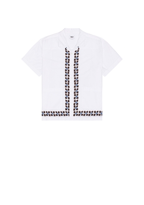 Obey Ruben Woven Shirt in White. Size L. Also in M, S.
