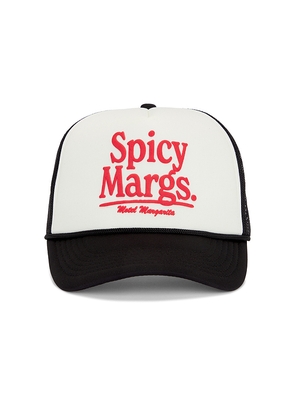 Motel Margarita Spicy Margs Trucker Hat in Black.