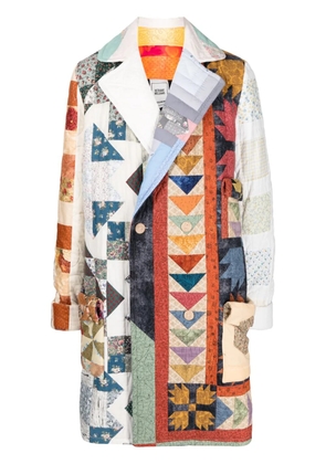 Bethany Williams double-breasted patchwork coat - Multicolour