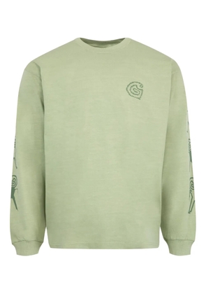 Carhartt WIP Terrestrial long-sleeve graphic-print T-shirt - Green