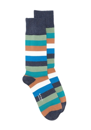 Paul Smith striped cotton socks - Blue