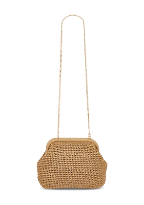Nikki Beach Karla Clutch in Tan.