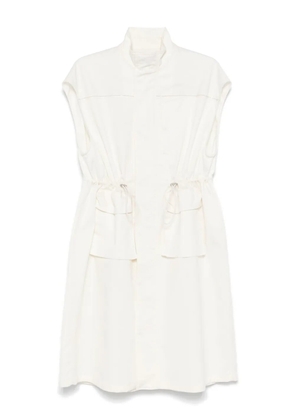 Fabiana Filippi bead-embellished midi dress - Neutrals