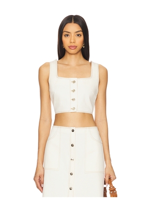 Nakedvice Ari Top in White. Size L. Also in XS, S, M, XL.