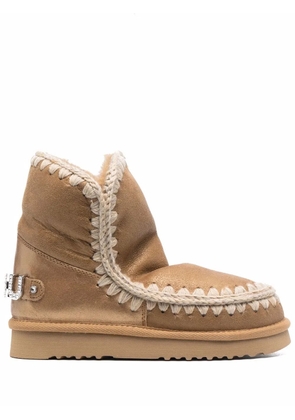 Mou rhinestone embellished Eskimo boots - Brown