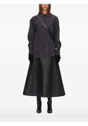 UMBER POSTPAST striped-effect print shirt - Purple