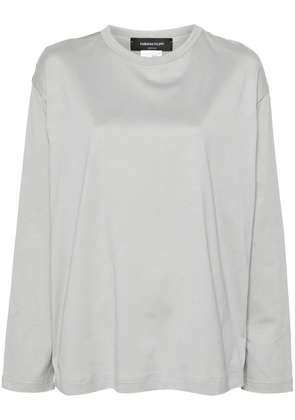 Fabiana Filippi panelled long-sleeve T-shirt - Grey