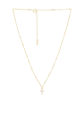 Natalie B Jewelry Full Of Grace Necklace in Metallic Gold.