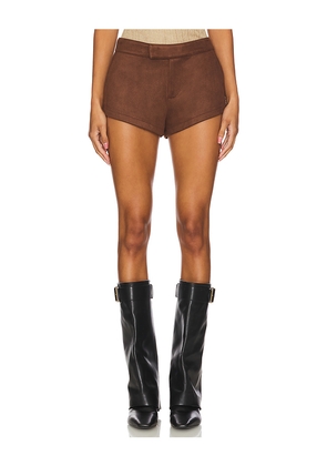 Nakedvice The Elliot Short in Chocolate. Size L. Also in S, XS, M, XL/1X.
