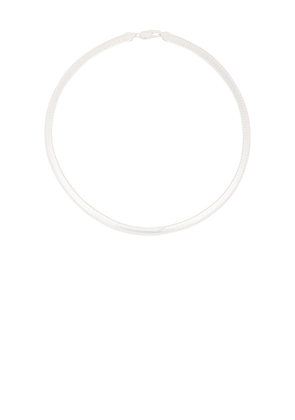 MEGA Omega 8 Necklace in Metallic Silver.