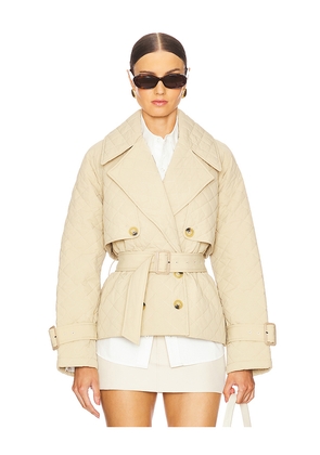 L'Academie by Marianna Abbey Jacket in Beige. Size L. Also in M, XL.