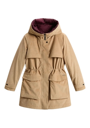 Woolrich corduroy hooded parka - Neutrals