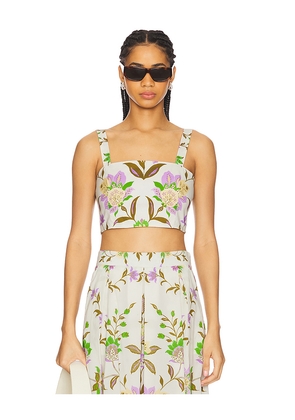 MISA Los Angeles Lois Top in White. Size L. Also in M, S, XS, XXS.