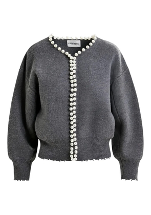 Essentiel Antwerp pearl-embellished cardigan - Grey
