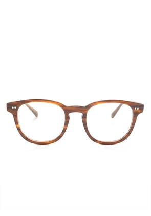 Oliver Peoples round-frame glasses - Brown