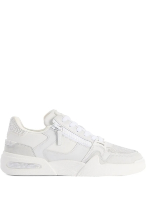 Giuseppe Zanotti zipped low-top sneakers - White
