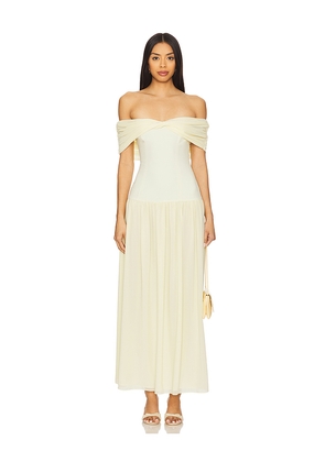 Lovers and Friends Blake Maxi Dress in Lemon. Size L. Also in M, S, XL, XS, XXS.