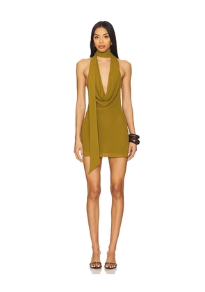 Lovers and Friends Nova Mini Dress in Olive. Size L. Also in M, S, XL, XS, XXS.