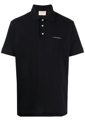 Buscemi logo-plaque cotton polo shirt - Blue
