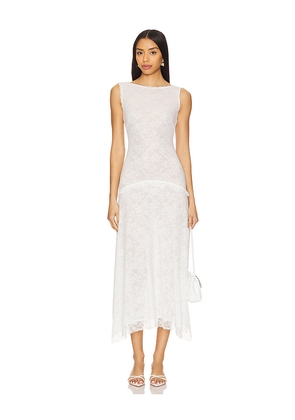 LPA Alessia Midi Dress in White. Size M. Also in S, XL.
