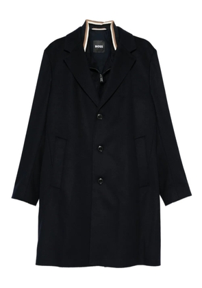 BOSS Jared single-breasted coat - Blue
