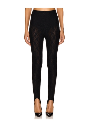 Lovers and Friends x Emma Rose Gwen Lace Stirrup Pant in Black. Size L. Also in M, S, XL, XS, XXS.
