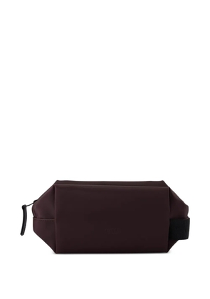 Rains zip-top strap wash bag - Brown