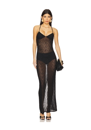 Michael Costello x REVOLVE Amelie Embellished Maxi Dress in Black. Size L. Also in M, S, XL.