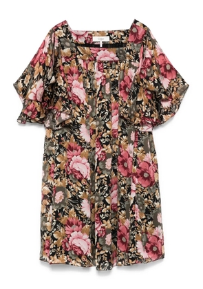 Chloé floral-print mini dress - Black