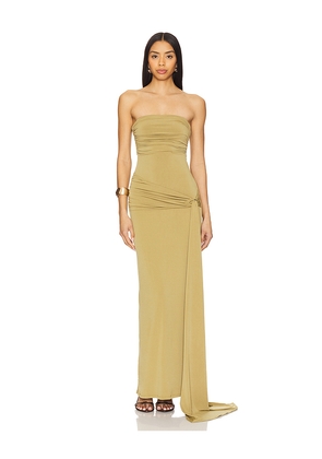 Lovers and Friends Adley Gown in Olive. Size L. Also in M, S, XL, XS, XXS.