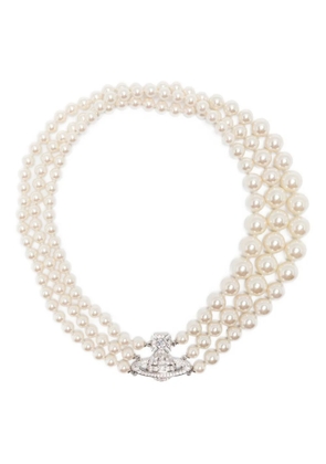 Vivienne Westwood Orb faux-pearl necklace - Silver