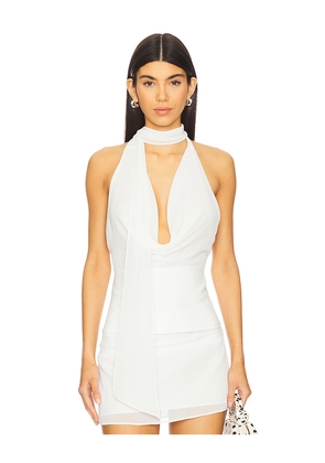 MAJORELLE Kelly Halter Top in White. Size L. Also in XL.