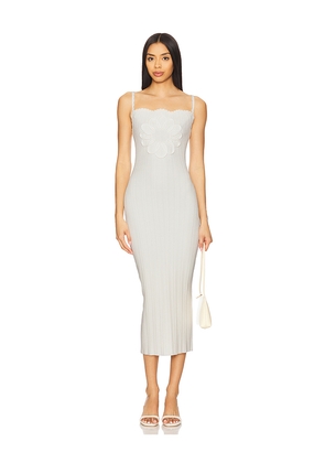 LPA Amara Midi Knit Dress in Ivory. Size L. Also in M, S.