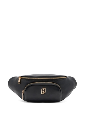 LIU JO medium logo-plaque zip-fastening belt bag - Black