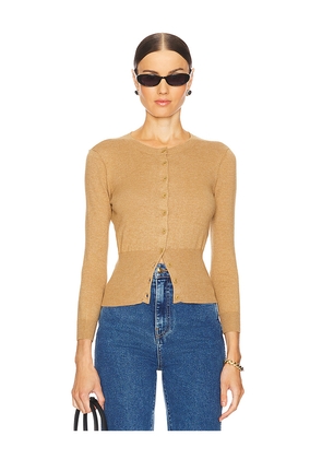 L'Academie by Marianna Maradona Knit Cardigan in Beige. Size M. Also in S, XL.