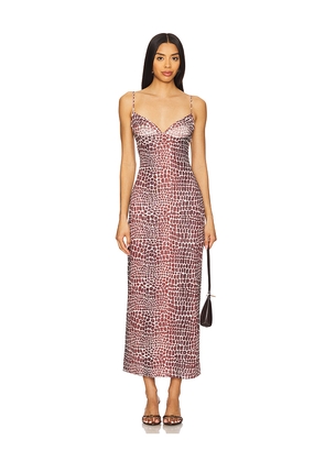 Miaou Florence Dress in Brown. Size L. Also in M, S, XL.