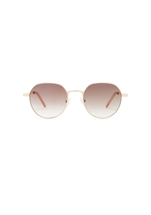 Le Specs Odyssey Sunglasses in Metallic Gold.