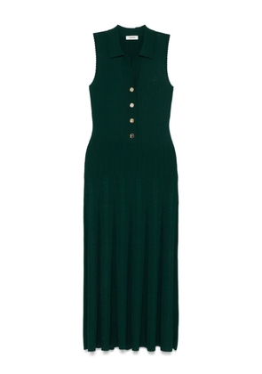 SANDRO cable-knit maxi dress - Green
