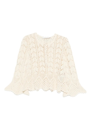 ZIMMERMANN Awaken lace crochet blouse - Neutrals