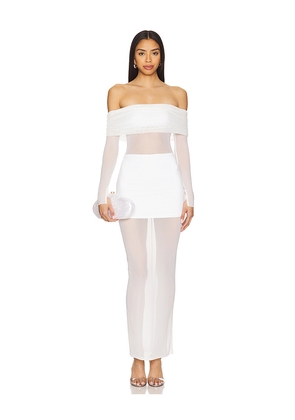 Lovers and Friends Fio Maxi Dress in White. Size L. Also in M, S, XL, XS, XXS.