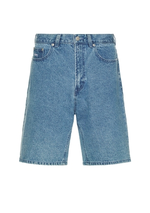 Obey Bigwig Baggy Denim Shorts in Blue. Size 31. Also in 32, 34.