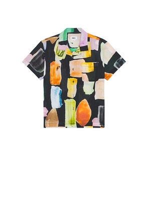 Obey Jems Woven Short Sleeve Shirt in Black. Size L. Also in M, XL/1X.